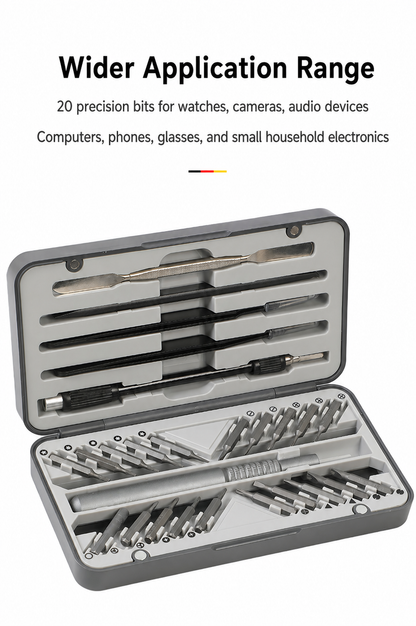 Precision screwdriver set wider application range