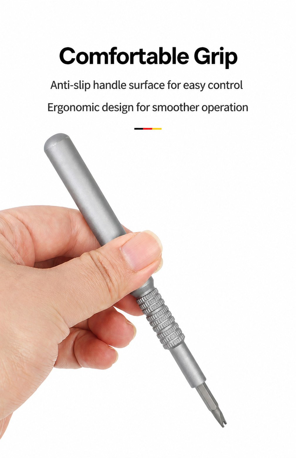 Precision screwdriver set comfortable grip