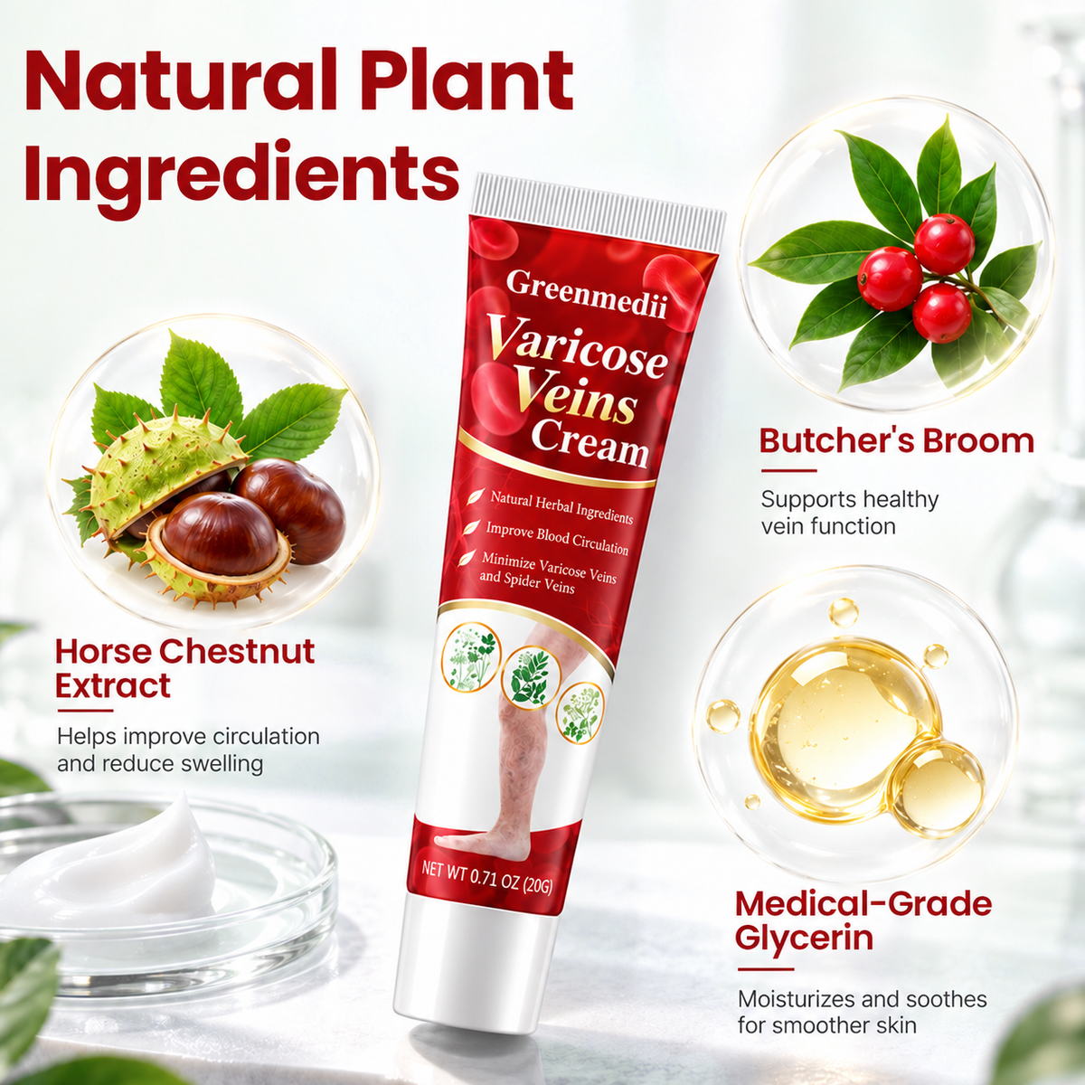 Greenmedii Varicose Veins Cream