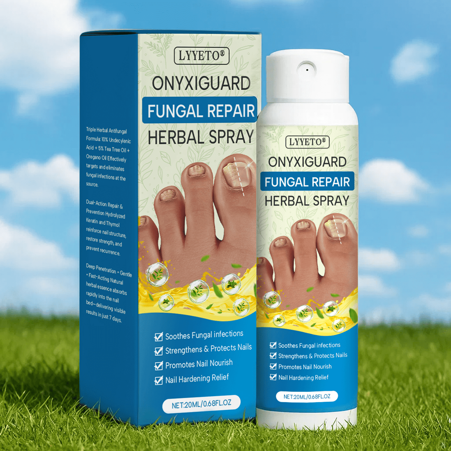 Lyyeto® OnyxiGuard Fungal Repair Herbal Spray ACE
