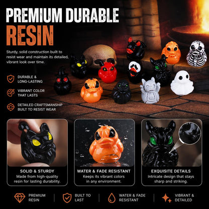 💥Mini Demon Ghost Skull Resin Duck Desktop Decoration