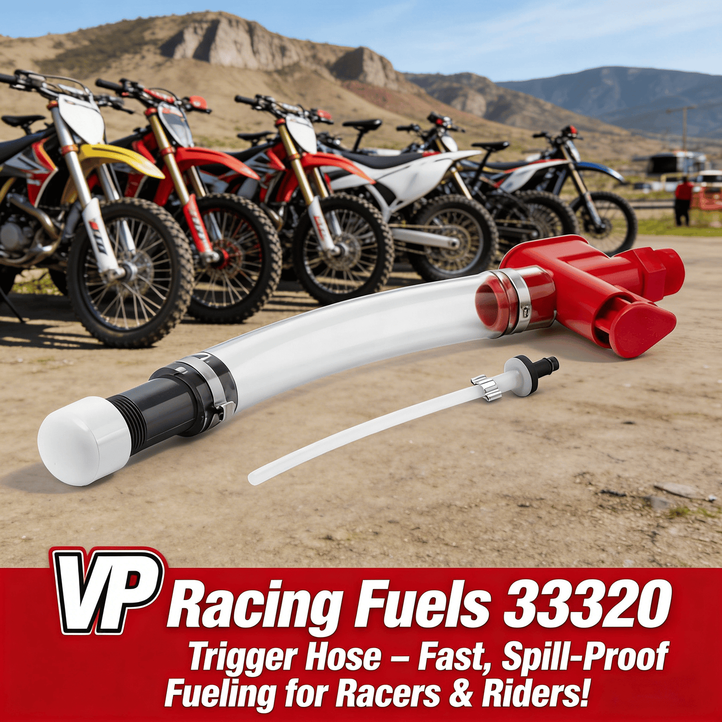 VP Racing Fuels 33320 Trigger Hose – Fast. Spill-Proof Fueling for Racers & Riders!