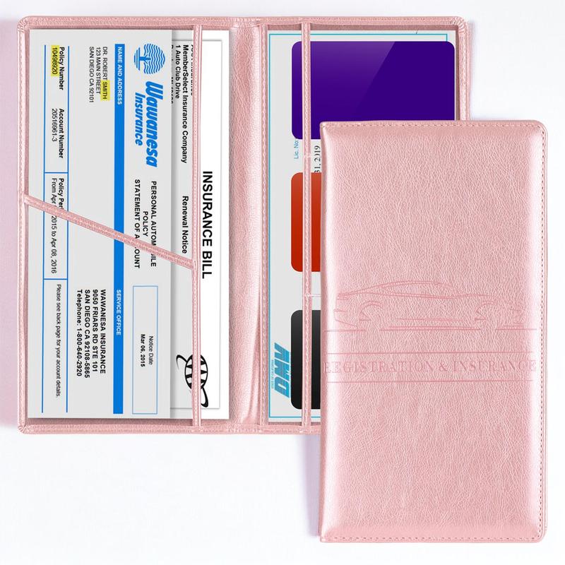🚘Never Dig Through Your Glove Box Again – Car Registration & Insurance Card Holder