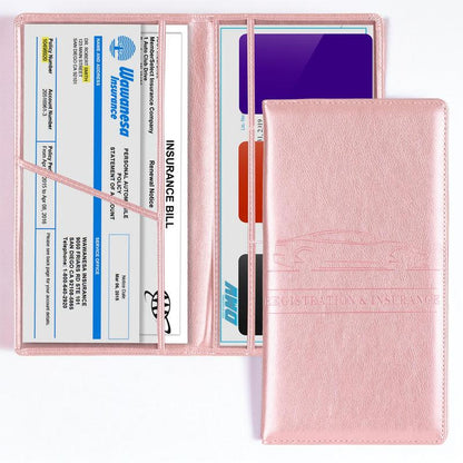 🚘Never Dig Through Your Glove Box Again – Car Registration & Insurance Card Holder