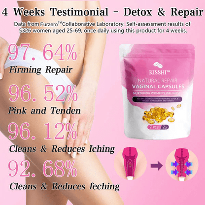 Kisshi™ Instant Itch Relief & Natural Detox & Firming Repair & Pink and Tender Natural Capsules Ultra01