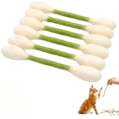Green giant swab cat toy