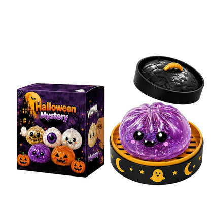 🎃 Halloween Dumpling Squishy Toy – Cute Squeeze Toy for Stress Relief & Spooky Fun