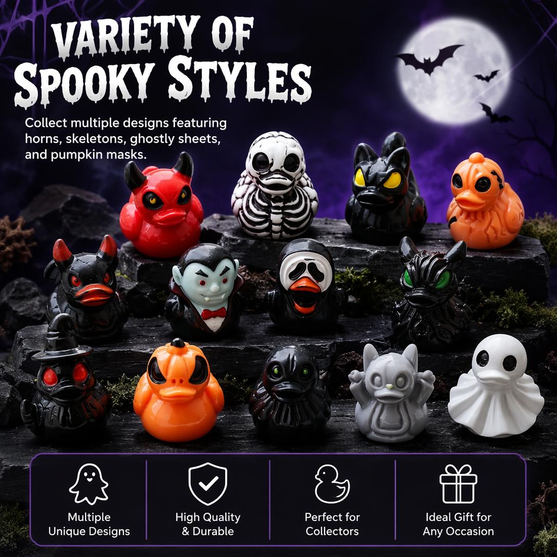 💥Mini Demon Ghost Skull Resin Duck Desktop Decoration
