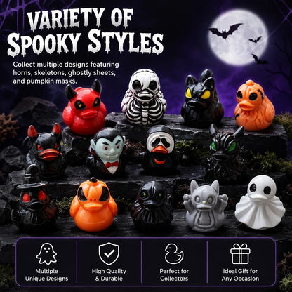 💥Mini Demon Ghost Skull Resin Duck Desktop Decoration