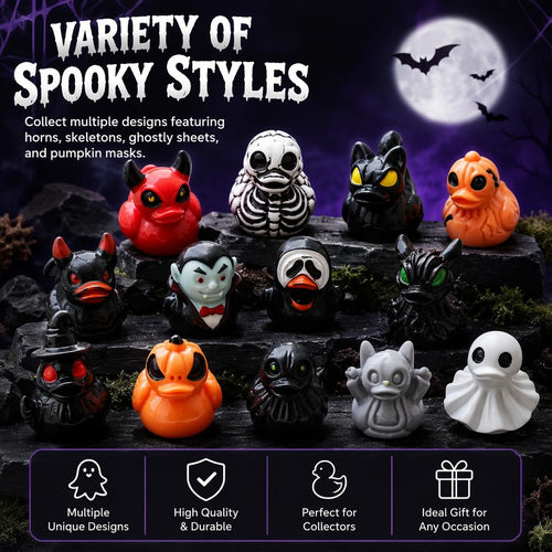 💥Mini Demon Ghost Skull Resin Duck Desktop Decoration
