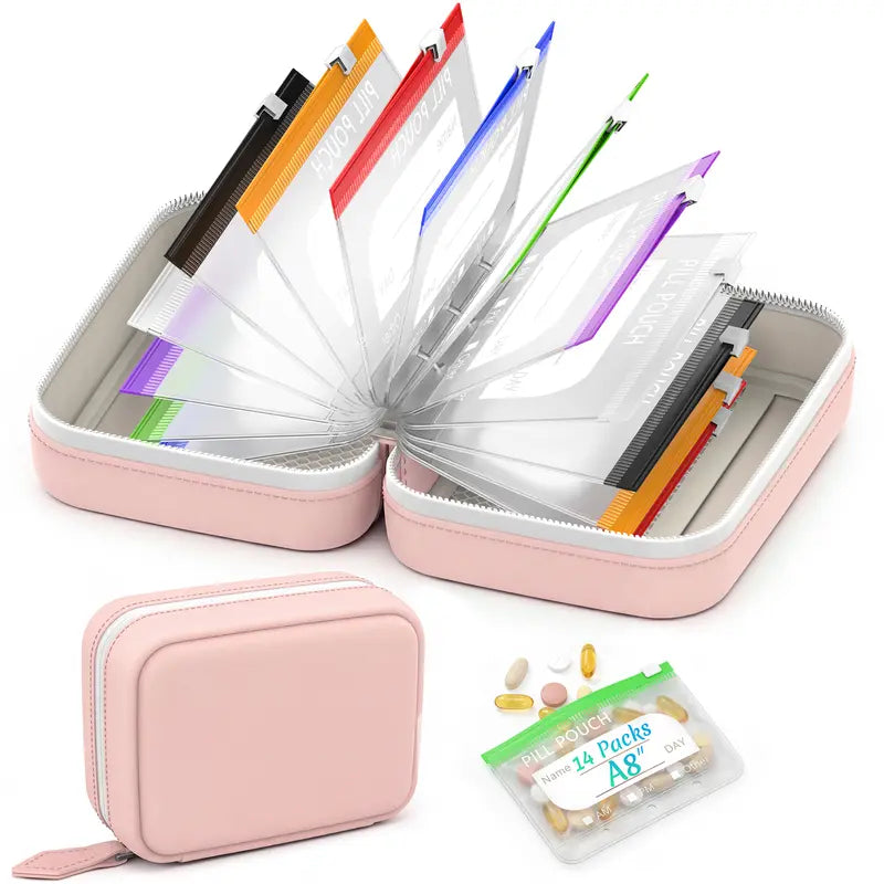 ✨ Limited Time 50% OFF – The Ultimate Waterproof Pill Organizer for Travel, Vitamins & Daily Meds