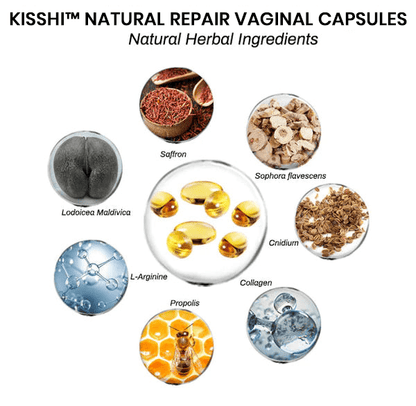 Kisshi™ Instant Itch Relief & Natural Detox & Firming Repair & Pink and Tender Natural Capsules Ultra01