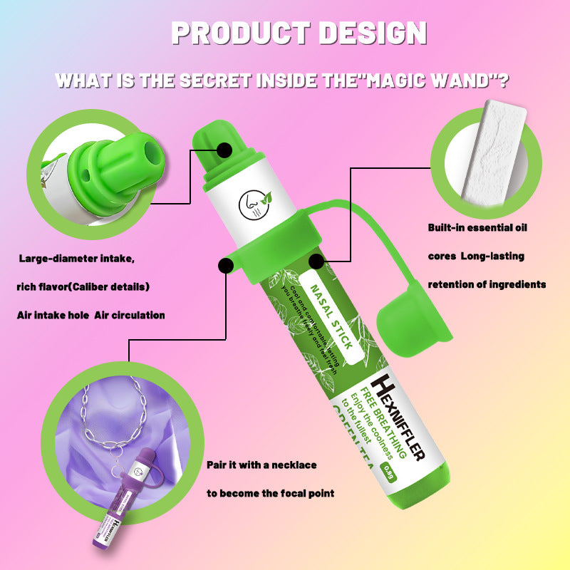 Nasal Inhaler - 50g Refreshing Breath Refresher, Stress Relief Sensory Awakener for Adults' Nasal & Oral Care, Awakens Your Senses, Enhance Sensory Experience, Invigorating