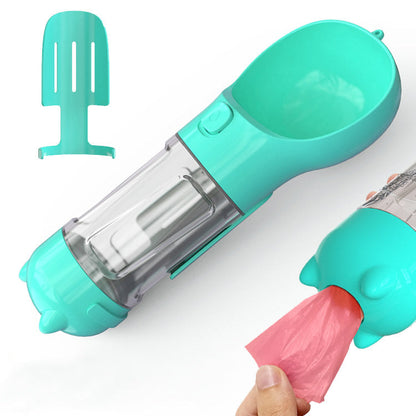 The Ultimate 3-in-1 Dog Walking Bottle – Water, Treats & Poop Bags All in One