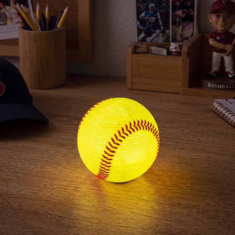 Last Day 50% OFF - Baseball Night Light Gift customer review image for sports room light