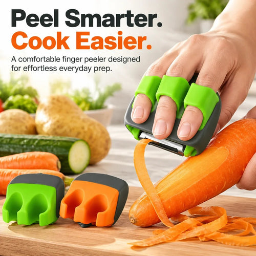 🥕  Palm Vegetable Peeler – Finger Grip Kitchen Tool for Faster & Easier Food Prep