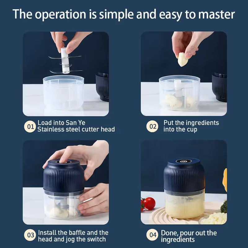 🔥 Half Price Deal! Electric Garlic Chopper That Saves Time in the Kitchen specification view