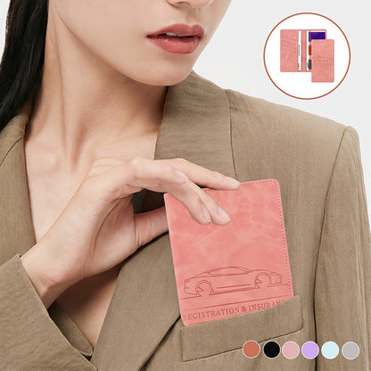 🚘Never Dig Through Your Glove Box Again – Car Registration & Insurance Card Holder