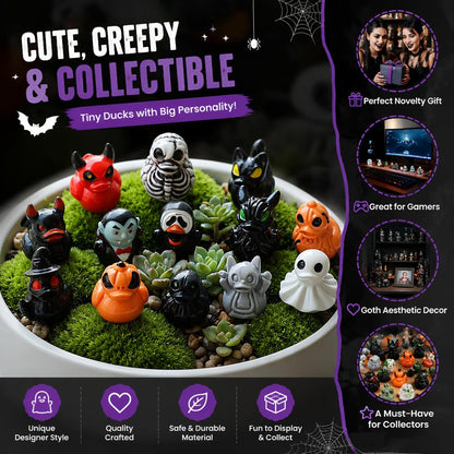 💥Mini Demon Ghost Skull Resin Duck Desktop Decoration