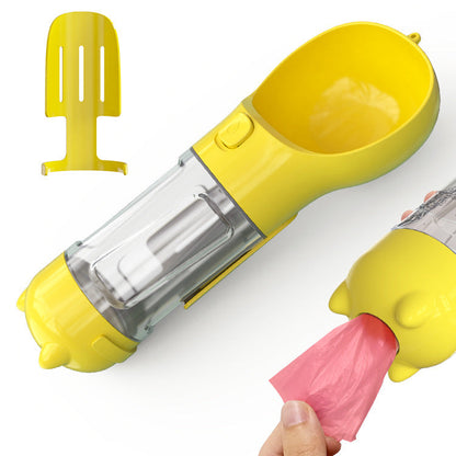 The Ultimate 3-in-1 Dog Walking Bottle – Water, Treats & Poop Bags All in One