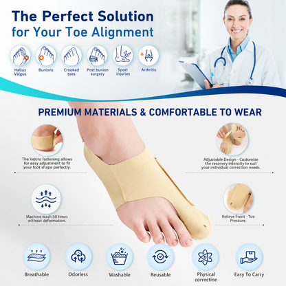Adjustable Bunion Support Corrector - Comfortable for Outdoor Walking & Daily Wear
