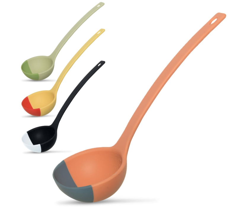 🥄 SCOUPS 3-in-1 Silicone Scoop Ladle |Scoop Every Last Drop – No More Food Waste!