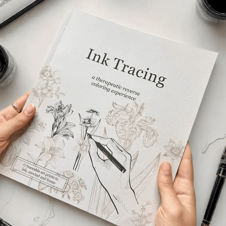 💕 Limited Time 50% OFF – Ink Tracing Reverse Coloring Book for Relaxing Creative Therapy
