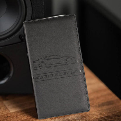 🚘Never Dig Through Your Glove Box Again – Car Registration & Insurance Card Holder