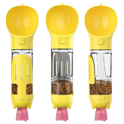 The Ultimate 3-in-1 Dog Walking Bottle – Water, Treats & Poop Bags All in One