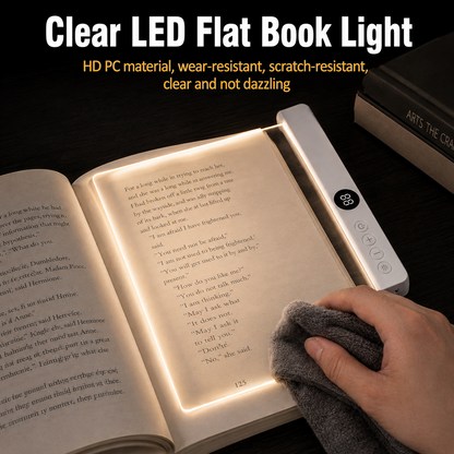 Rechargeable Full-Page Book Light with Timer