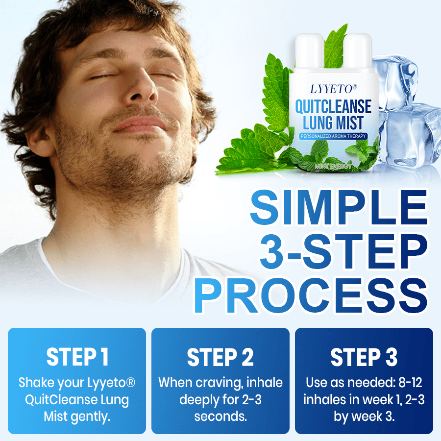 Lyyeto® QuitCleanse Lung Mist ACE — Break Free From Cigarettes in 21 Days