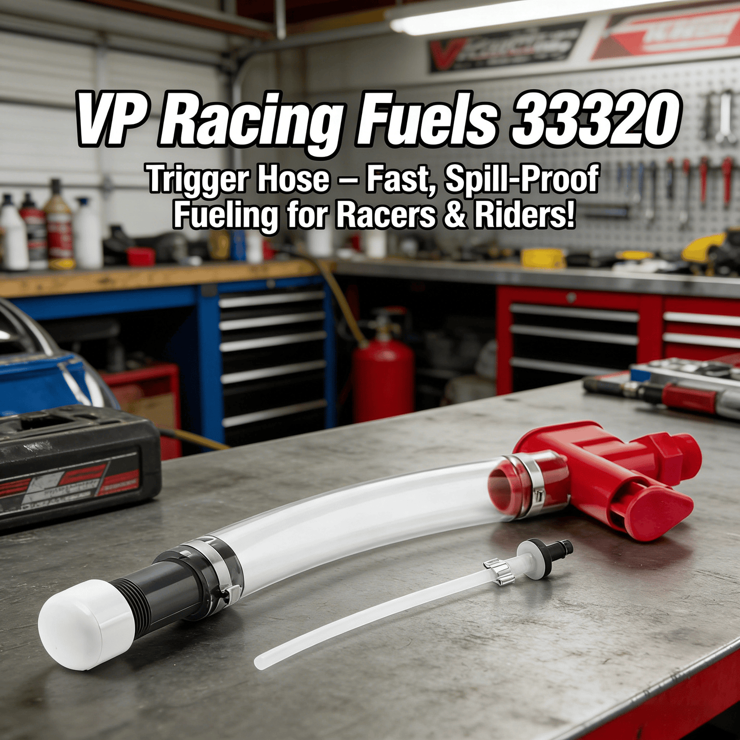 VP Racing Fuels 33320 Trigger Hose – Fast. Spill-Proof Fueling for Racers & Riders!