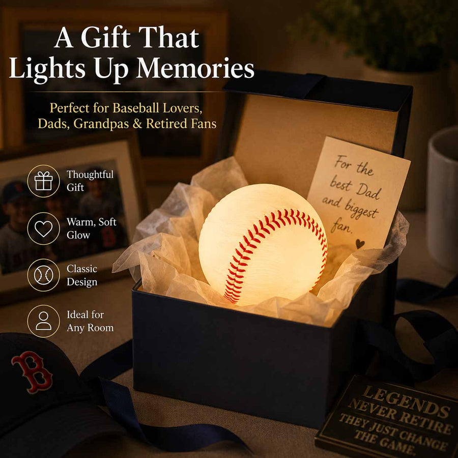 Last Day 50% OFF - Baseball Night Light Gift baseball night light specification view