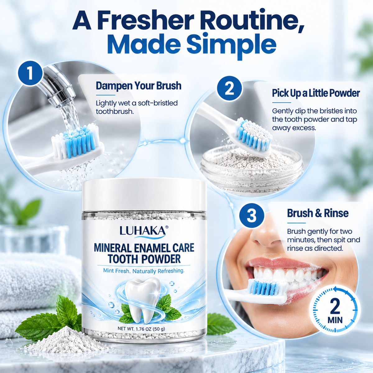 ENAMEL RENEWAL MINERAL TOOTH POWDER