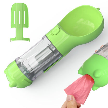 The Ultimate 3-in-1 Dog Walking Bottle – Water, Treats & Poop Bags All in One
