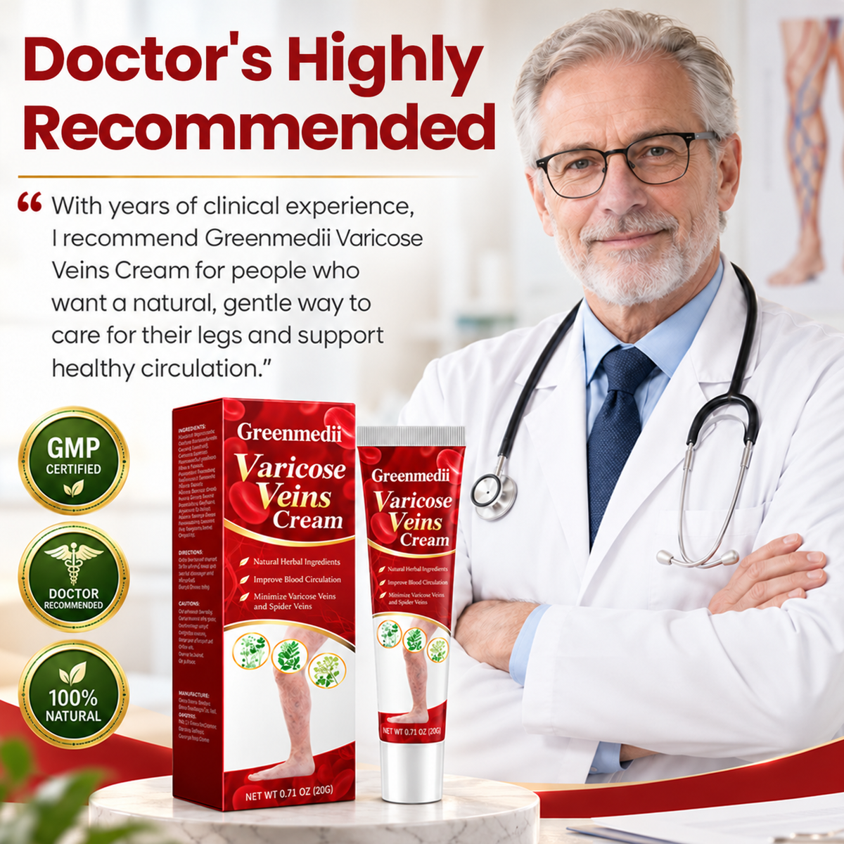 Greenmedii Varicose Veins Cream