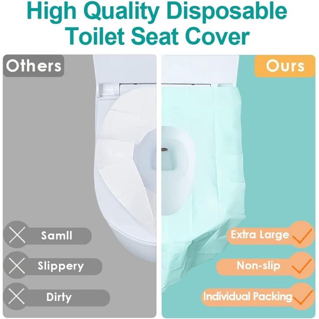 Disposable waterproof toilet seat cover product detail image