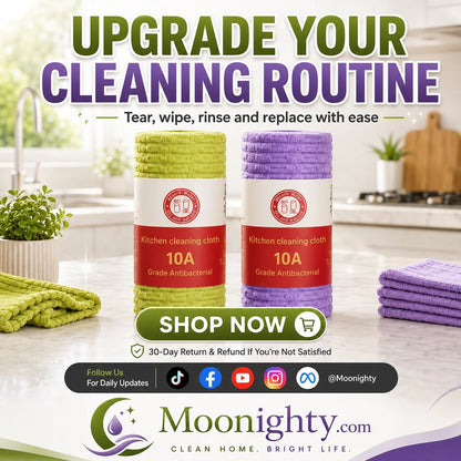 💯 Multipurpose Reusable Tear-Off Cleaning Cloth Roll