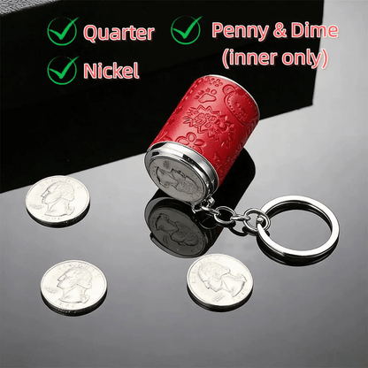 Mini coin storage keychain product detail image