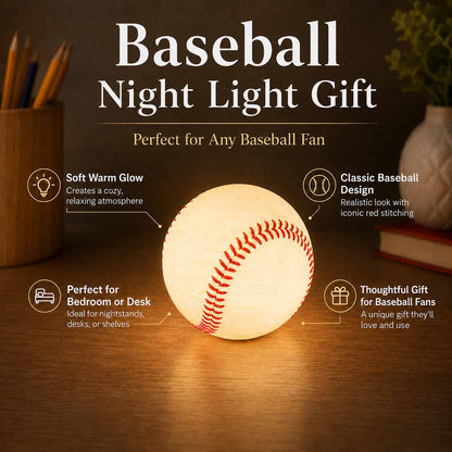 Last Day 50% OFF - Baseball Night Light Gift