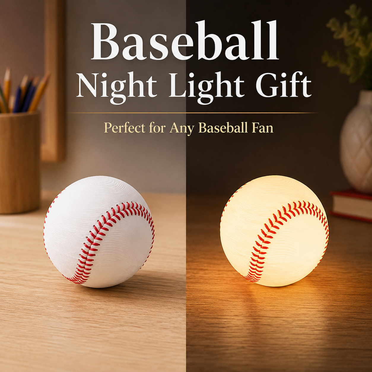 Last Day 50% OFF - Baseball Night Light Gift
