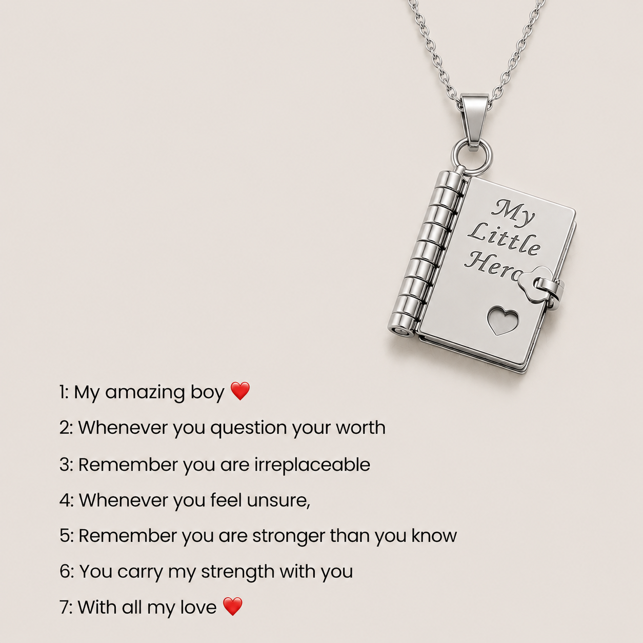 Hidden Letter Necklace gift scene
