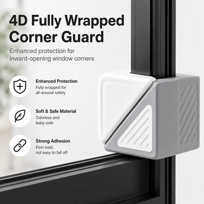 🔥 Buy 3 Get 1 FREE – Self-Adhesive Window Corner Guards to Help Protect Kids from Sharp Window Edges