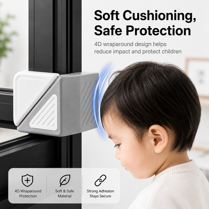 🔥 Buy 3 Get 1 FREE – Self-Adhesive Window Corner Guards to Help Protect Kids from Sharp Window Edges