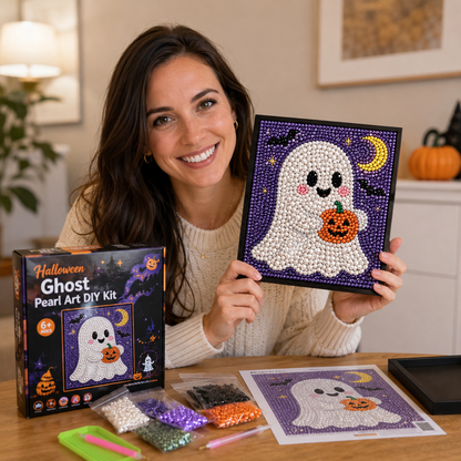 Halloween Ghost Pearl Art DIY Kit