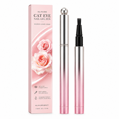 🥳2026 HOT SALE 50% OFF!💝💫All-in-One Cat Eye Nail Gel Pen – Get a hypnotic cat-eye effect in one stroke! Magnetic gel. lasting shine. salon magic at home.