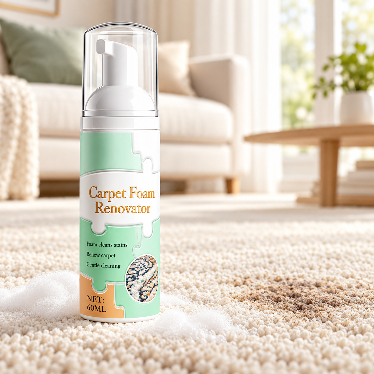 Waterless Carpet Cleaning Foam