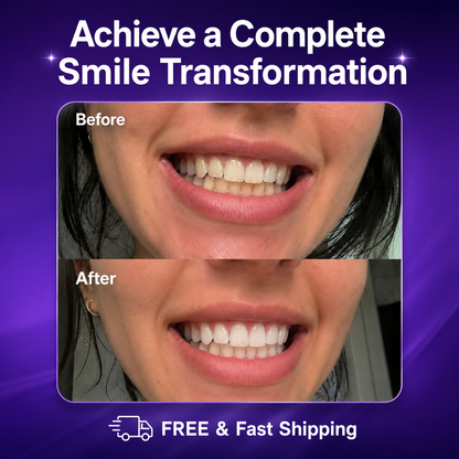 Triple Whitening Strips – Same Enamel-Safe Ingredient Dentists Use | Long-Lasting Results, Not Just a Purple Tint