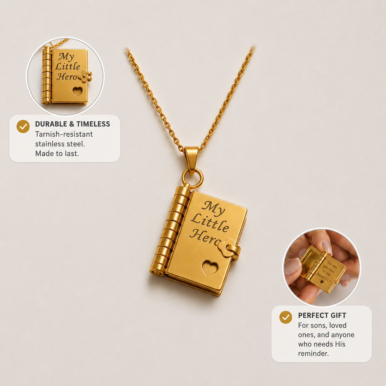 Hidden Letter Necklace lifestyle image