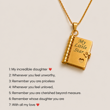 Hidden Letter Necklace close up